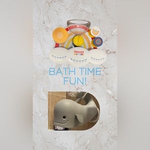Bath Time FUN water toy & Elephant faucet cover